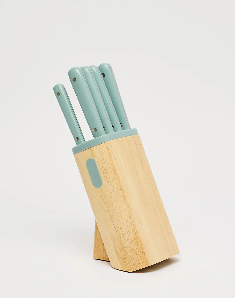 Set x 7 Cuchillos + Taco de Madera Kaze Berghoff 20 Cm