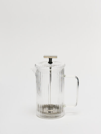 Cafetera Vidrio Facetada con Embolo 600 Ml