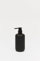 Dispenser Simil Piedra Redondo Negro 19 Cm
