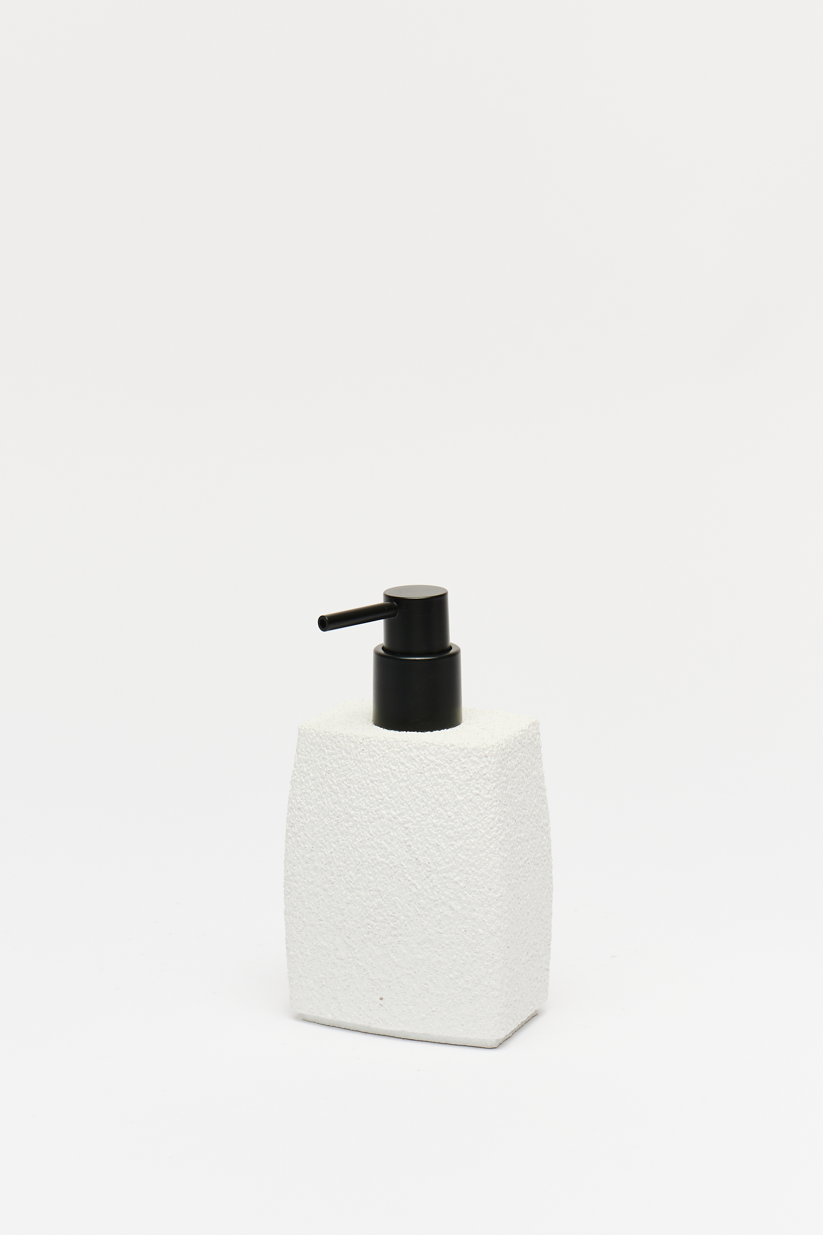 Dispenser Simil Piedra Cuadrado Blanco 17 Cm
