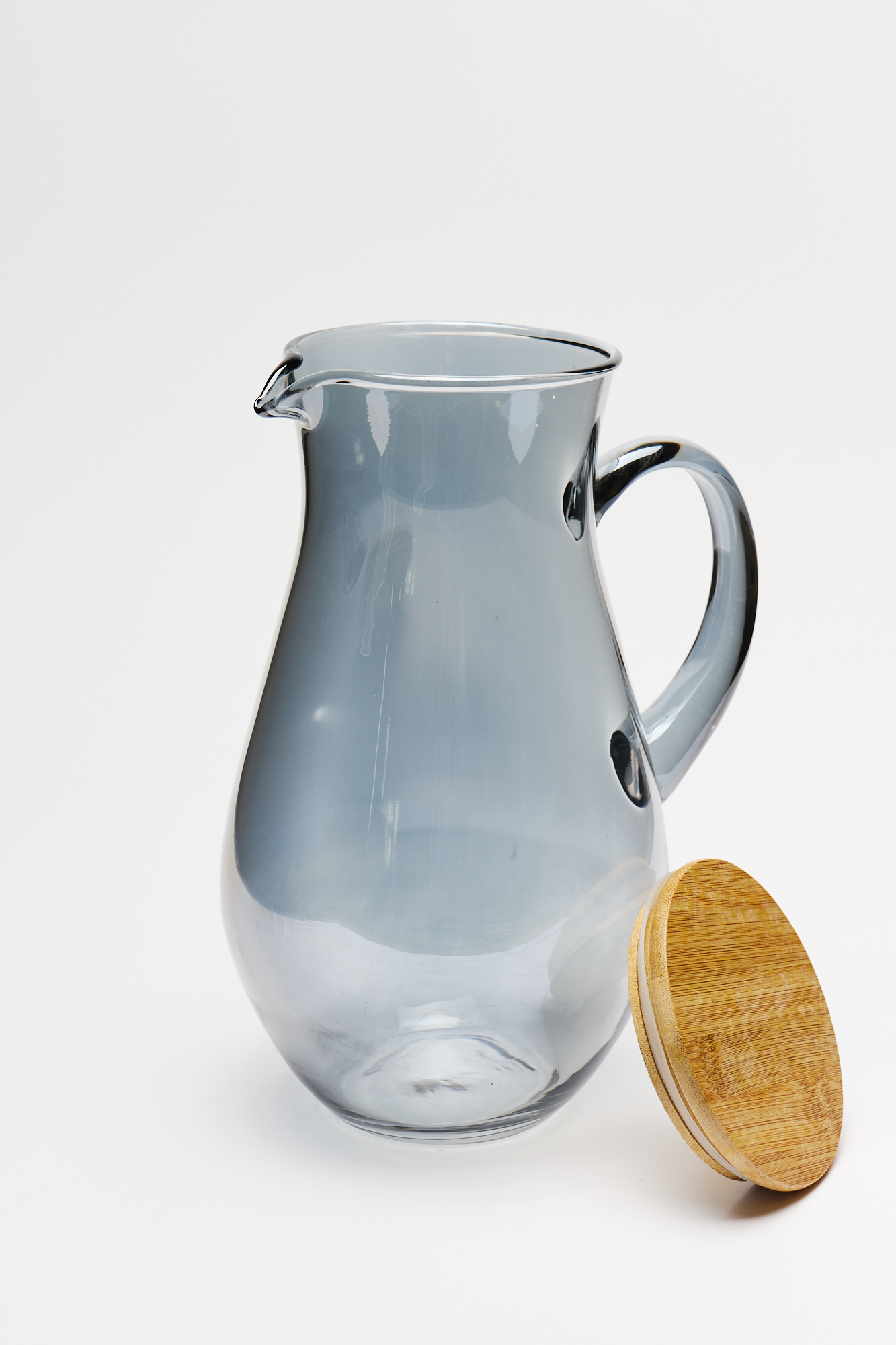 Jarra Vidrio con Tapa Madera Gris 3 Lt - Image 3