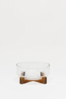 Bowl Vidrio con Base Acacia Vassa 2.2 Lt