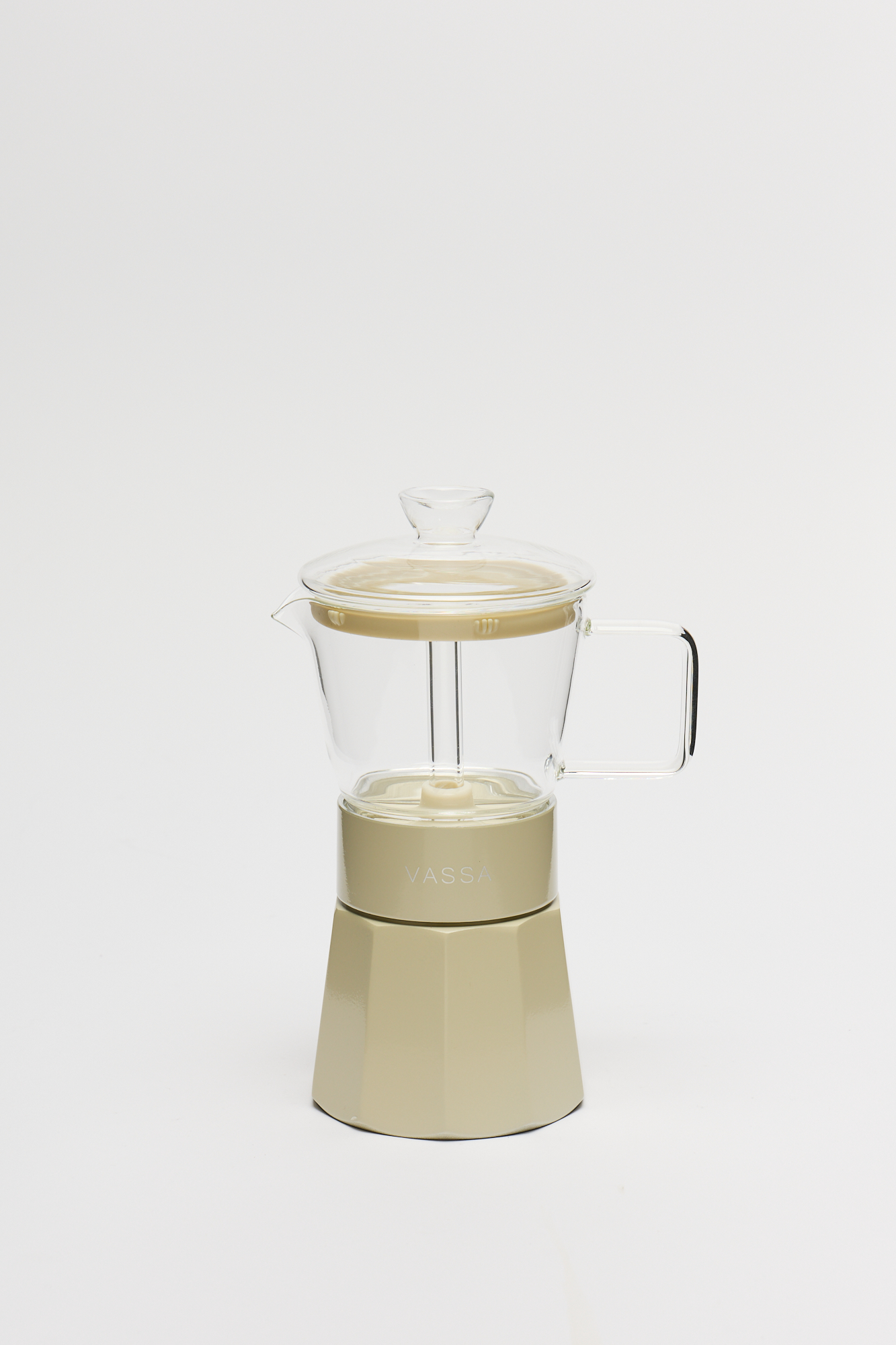 Cafetera Tipo Italiana Color Natural Vassa 240 Ml