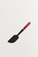 Espatula Cuchara Silicona KitchenAid Negro con Rojo