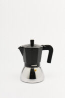 Cafetera Monix Induction Acero Inox con Negro para 6 Tazas 370 Ml