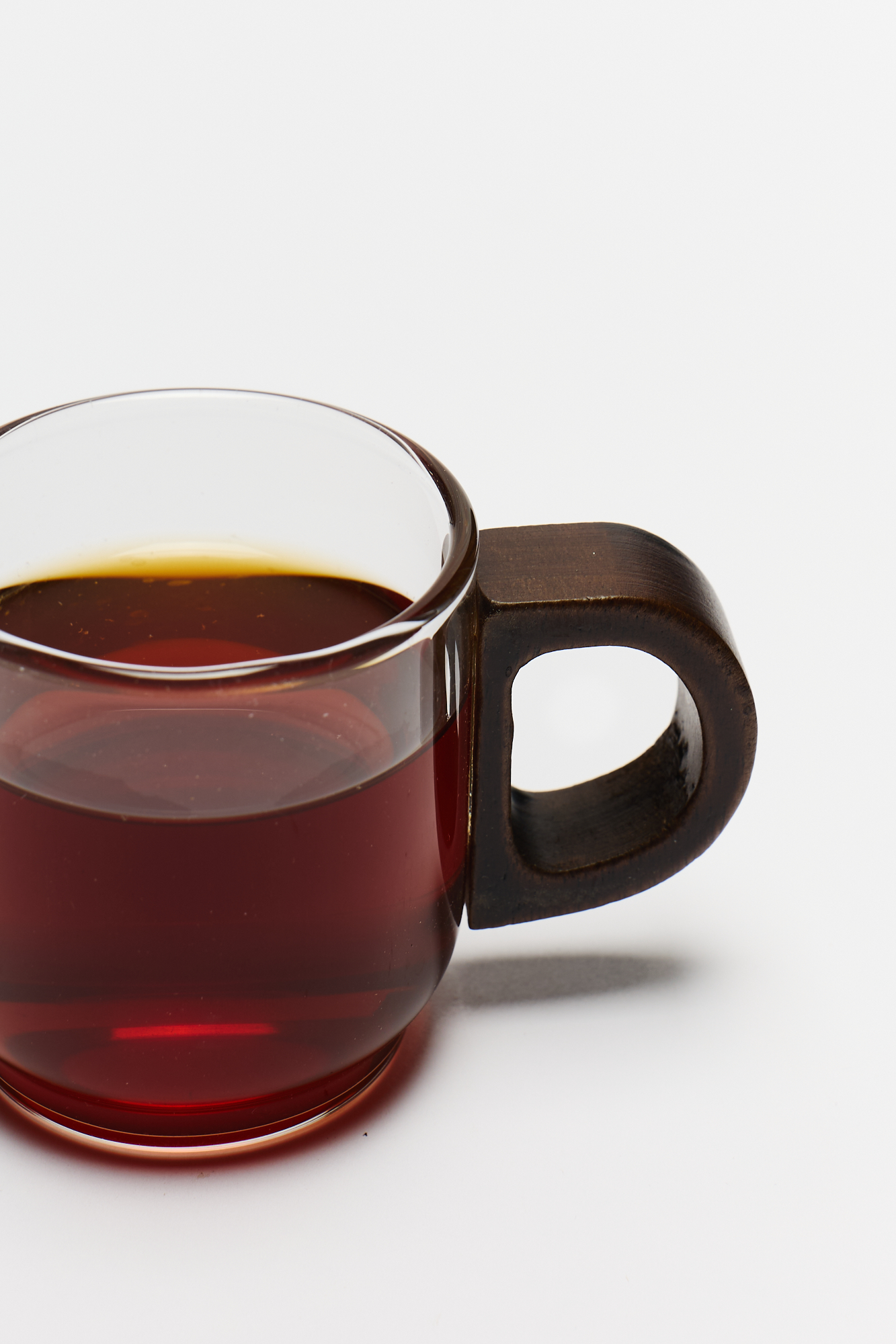 Taza / Pocillo Cafe Vidrio con Asa Madera 80 Ml - Image 2