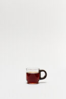 Taza / Pocillo Cafe Vidrio con Asa Madera 80 Ml