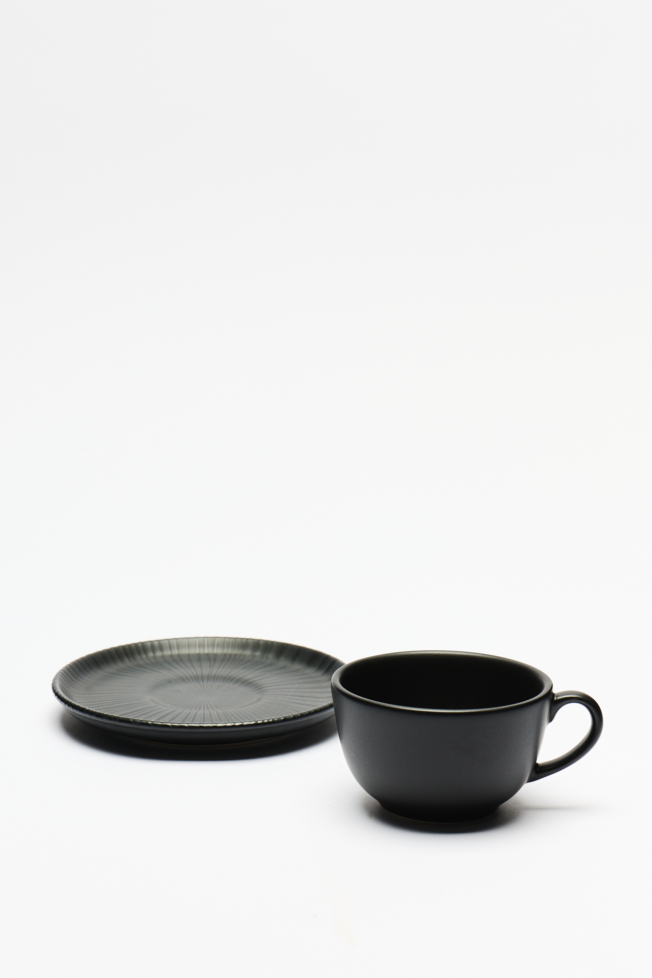 Taza Te con Plato Oxford Flat Onix 200 Ml 14 Cm - Image 2