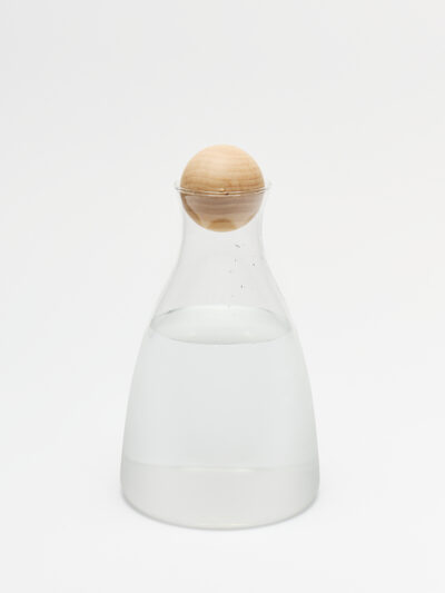 Botella Vidrio con Tapon Madera Borosilicato Deli Glassware 1700 Ml