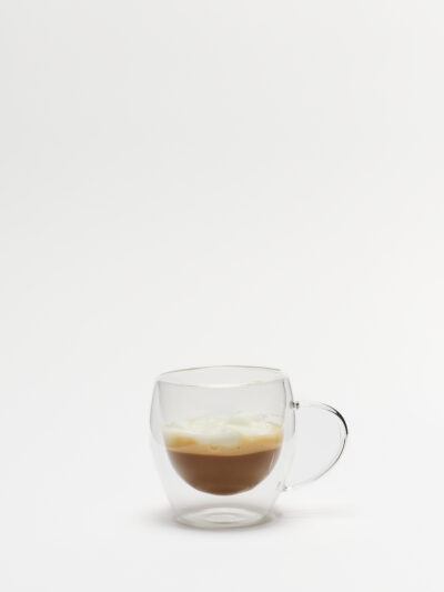 Taza Doble Vidrio con Asa Magnifique 250 Ml