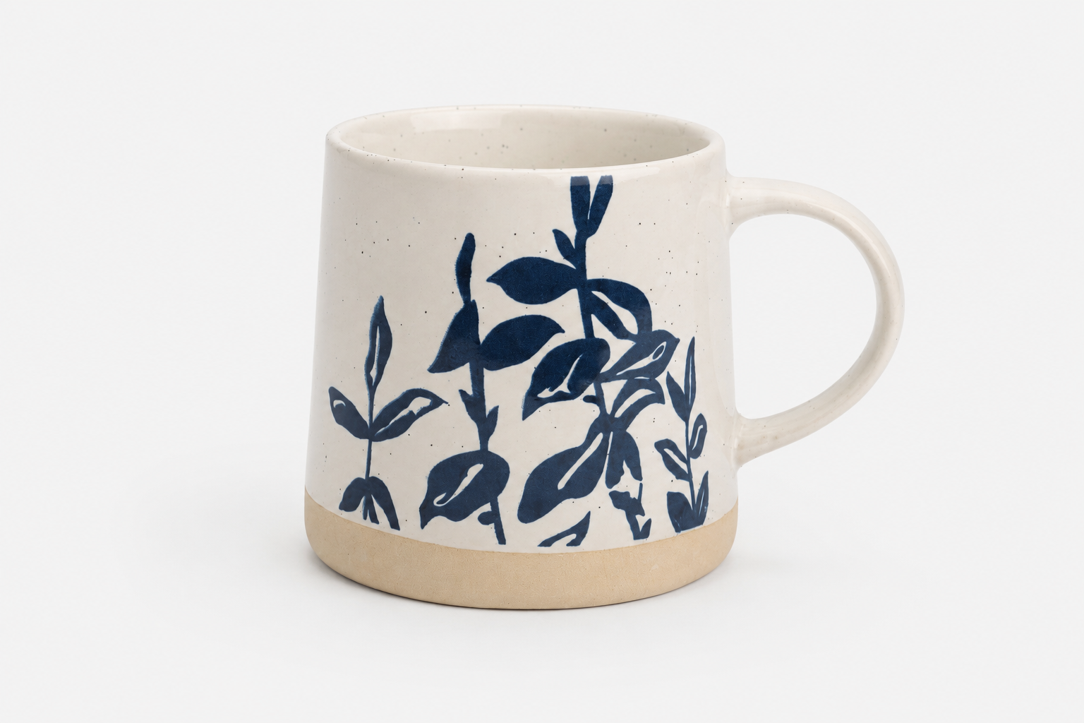 TAZA HOJAS AZULES