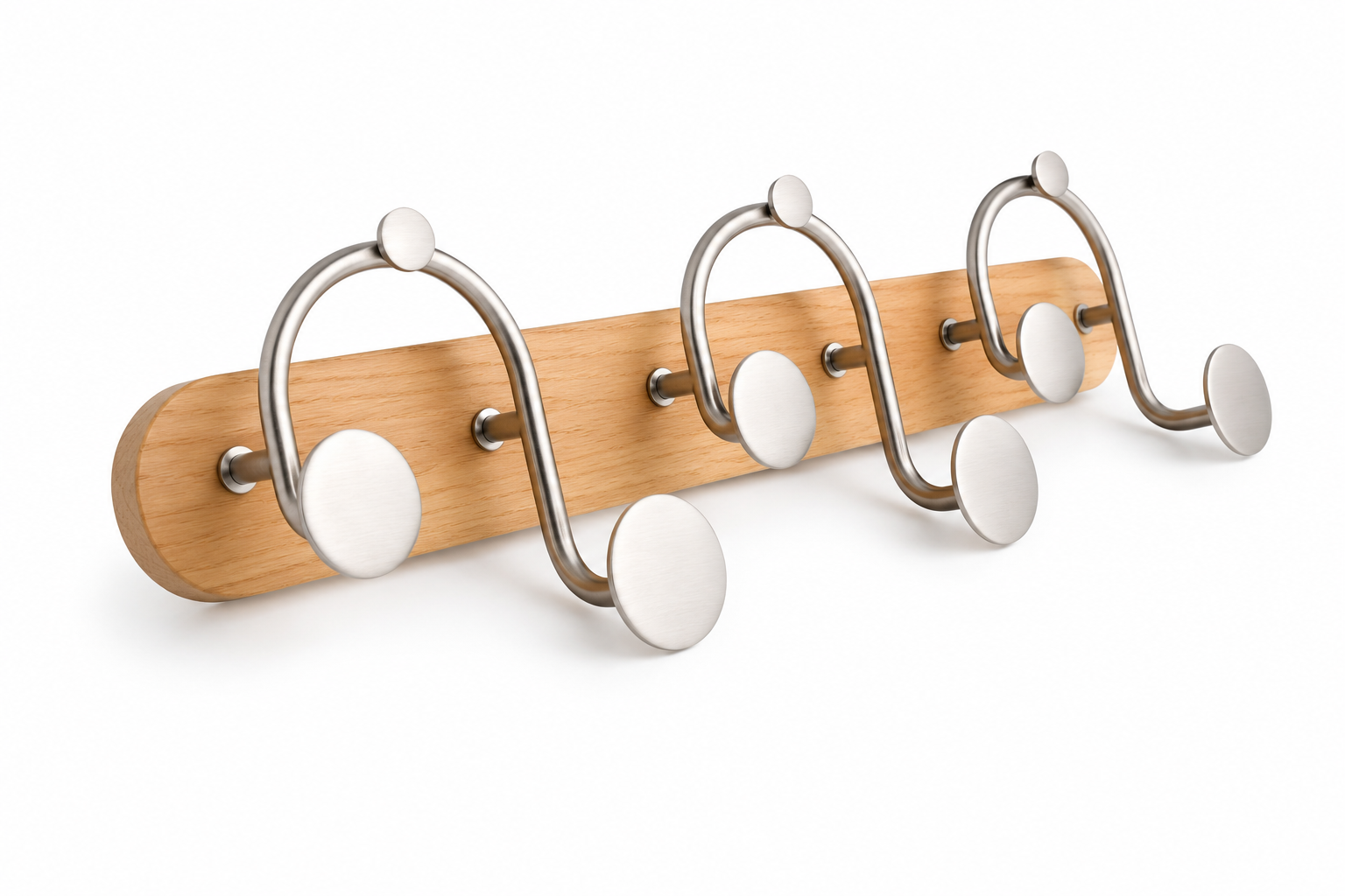 Perchero de Pared C/9 Ganchos 43X8 Cm Melody Umbra Nat C/Nikel - Image 2