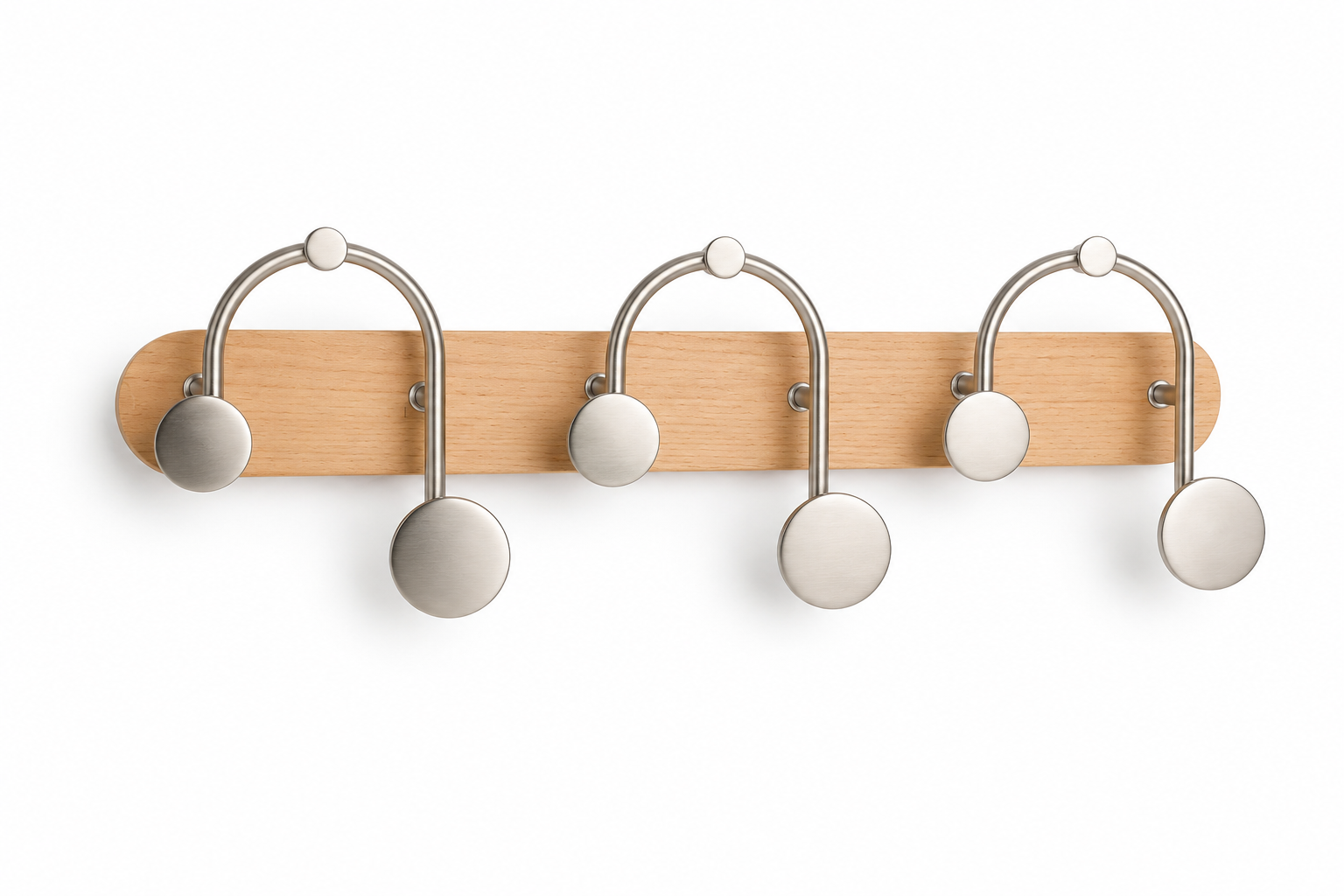 Perchero de Pared C/9 Ganchos 43X8 Cm Melody Umbra Nat C/Nikel