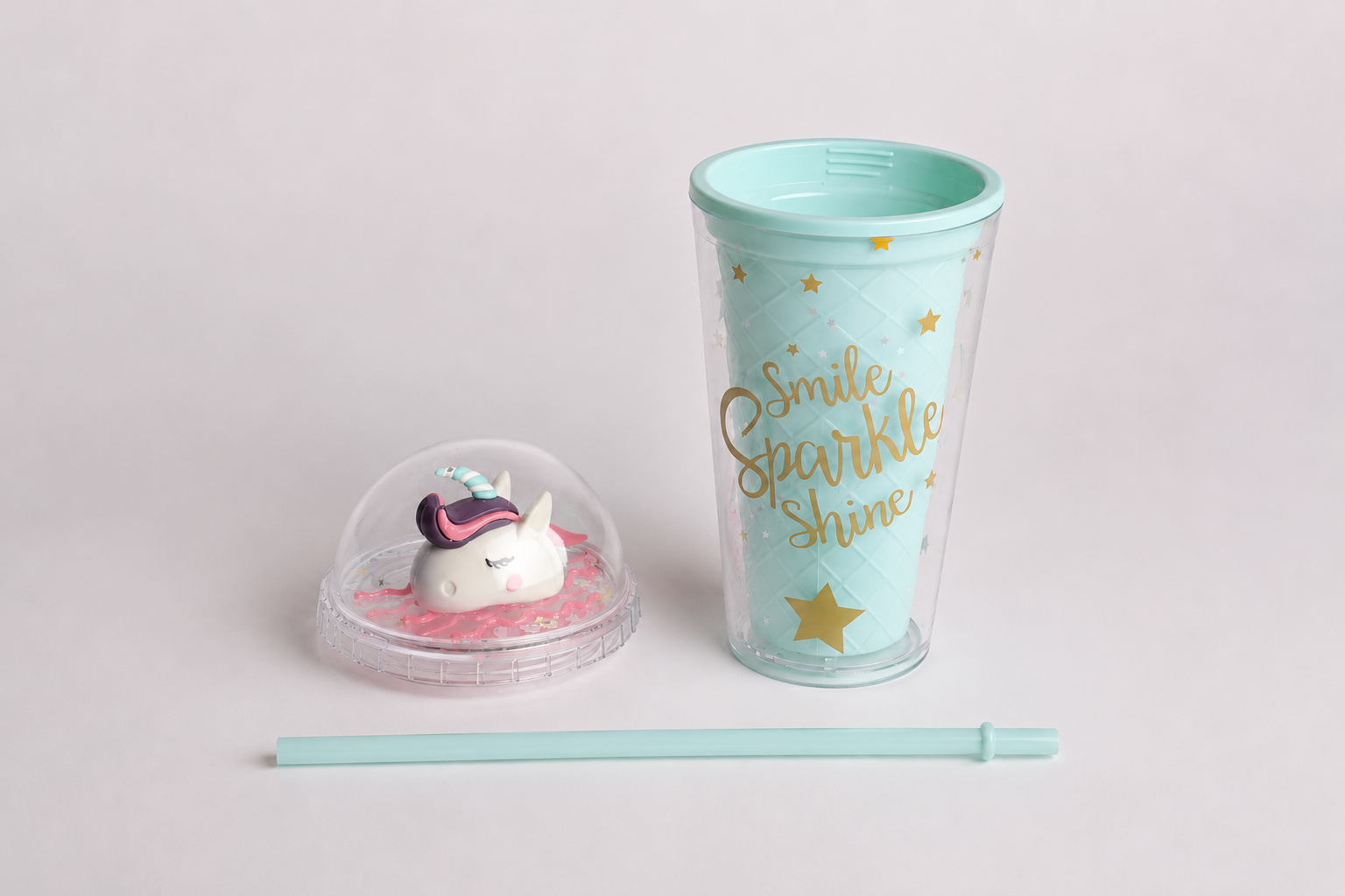 Vaso Plastico C/ Sorbete - Unicornio Smile Sparkle Shine - Image 2