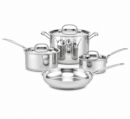 Set x7 Pzs. Batería de Cocina Acero Inox. - Cuisinart