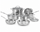 Set x11 Pzs Batería de Cocina Acero Inox. - Cuisinart Chef Classic
