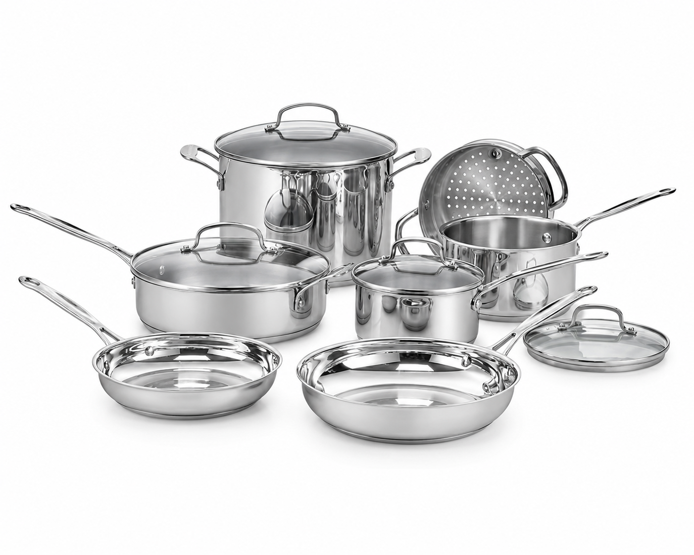 Set x11 Pzs Batería de Cocina Acero Inox. - Cuisinart Chef Classic