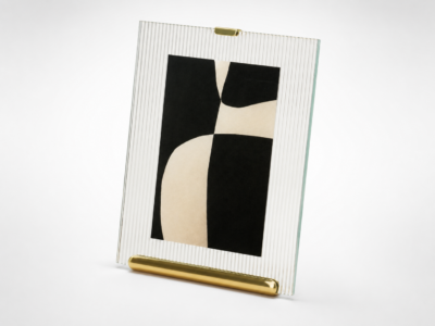 Portarretrato de Vidrio C/ Soporte Dorado 13X18 CM Umbra
