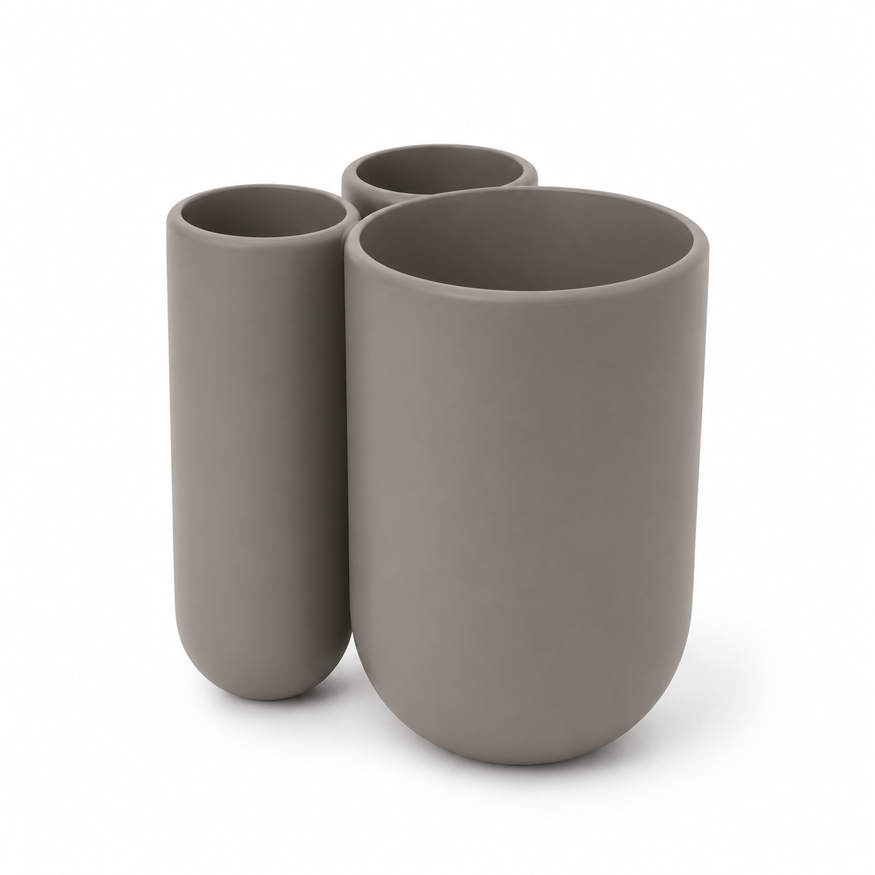 Porta Cepillos de Dientes 9X8X10 CM Touch Gris - Umbra