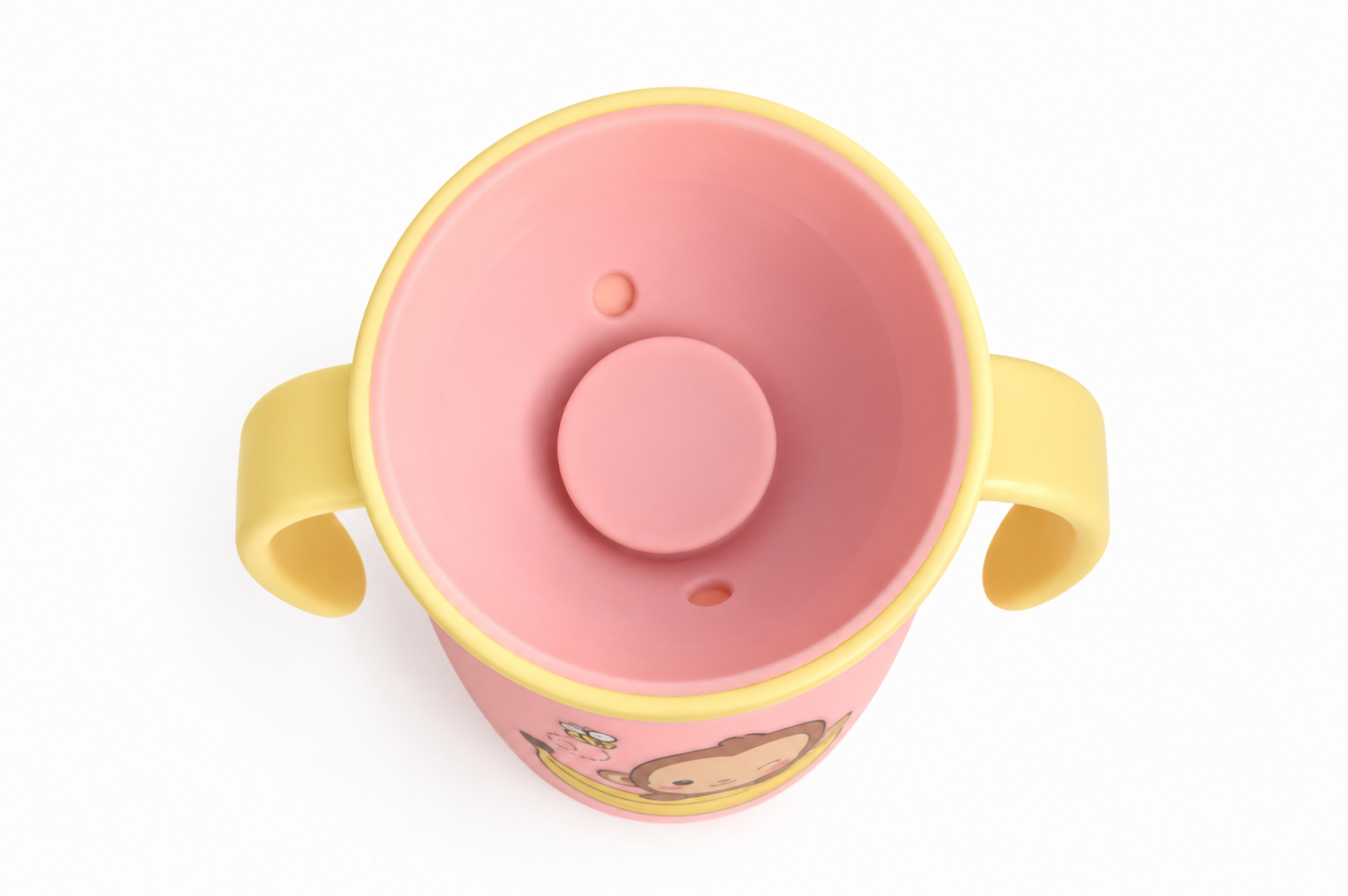 Set x2 Vasos Antivuelco - Mono Lulo Rosa Footy - Image 4