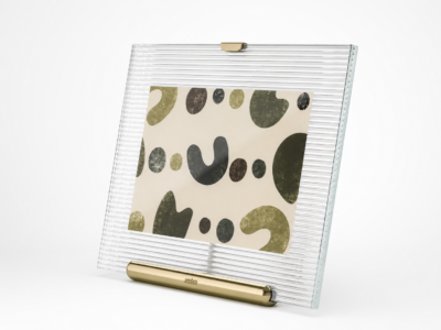 Portarretrato de Vidrio C/ Soporte Dorado 10X15 CM Umbra