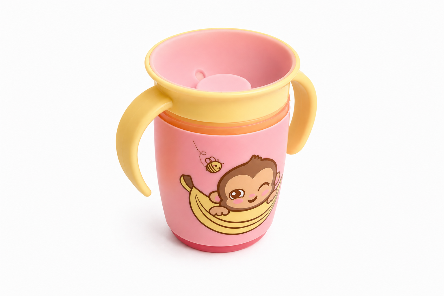 Set x2 Vasos Antivuelco - Mono Lulo Rosa Footy - Image 3