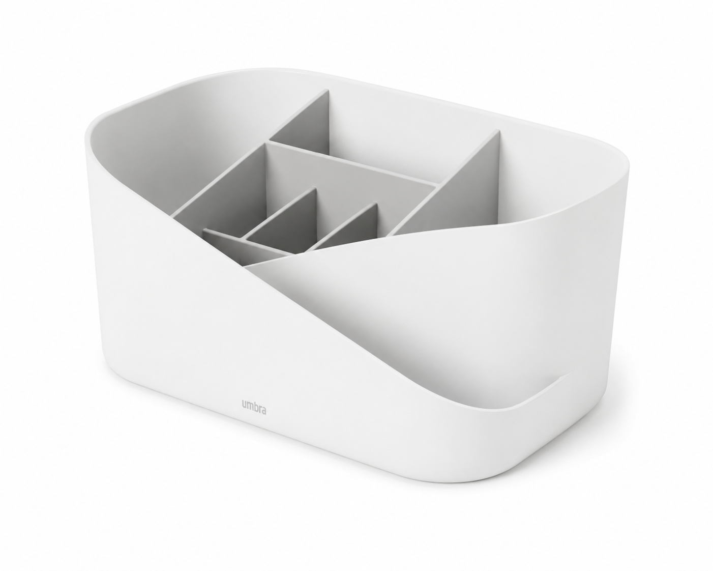 Organizador Cosmeticos C/8 Div. 27X17X13 CM Umbra Bco C/Gris