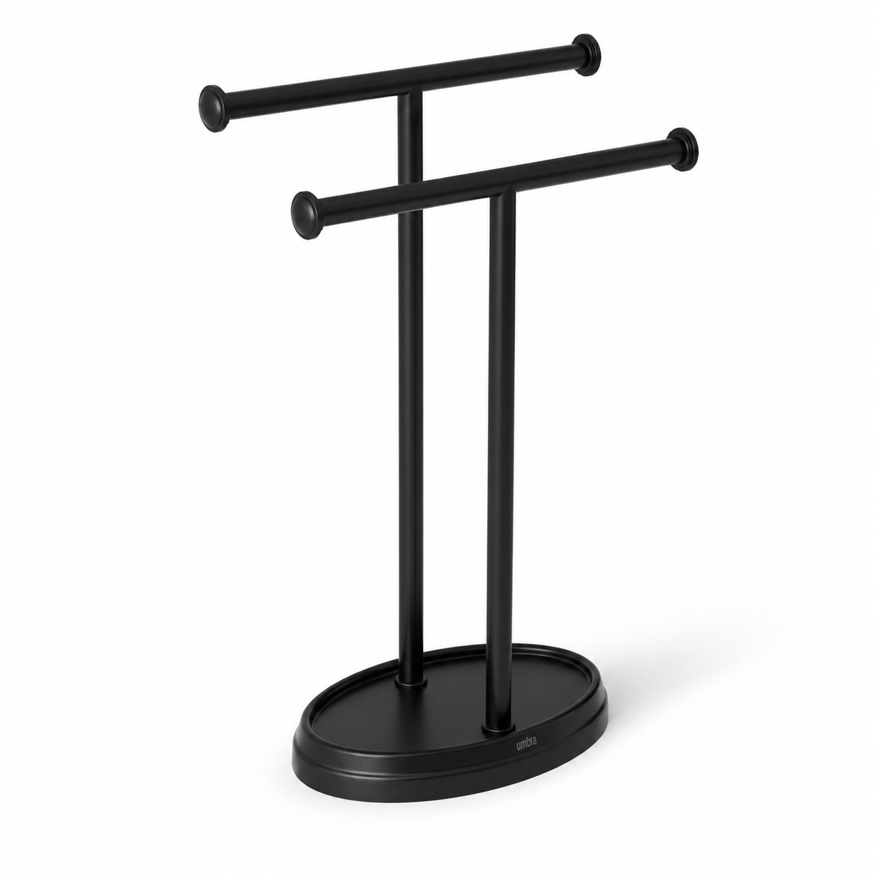 Toallero de Pie Doble 26X12X35 CM - Palm Umbra Negro