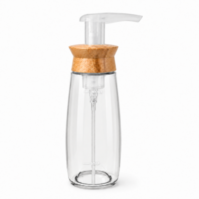 Dispenser Jabon Liquido De Vidrio Y Madera 473 ML - Full Circle