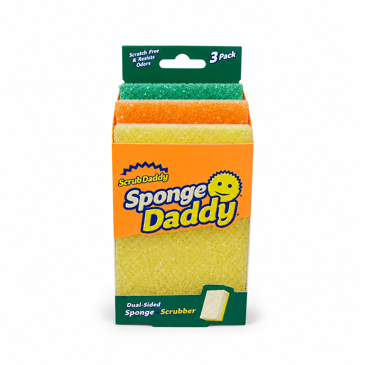 Pack x3 Esponja "Sponge Daddy" Colores Dual - Scrub Daddy