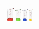 Set X4 Vasos Medidores C/Base De Color - Oxo