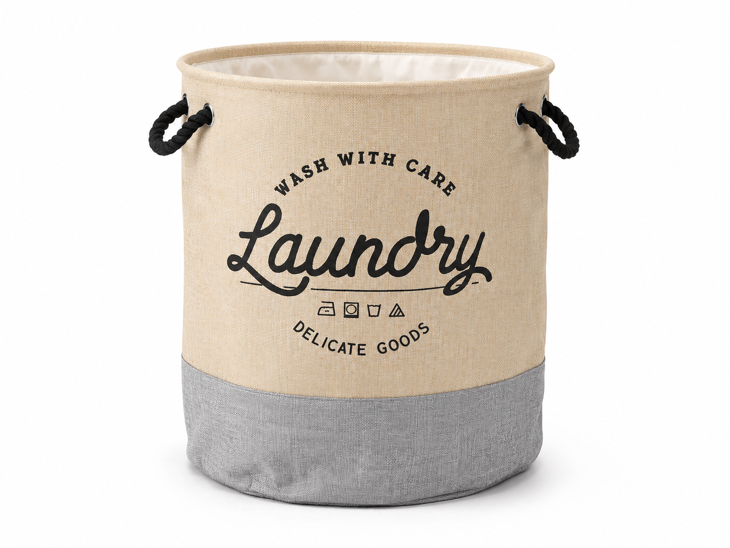 Cesto Red. Pleg. P/ Ropa 40X50 CM C/Asa Cordon - Laundry Day