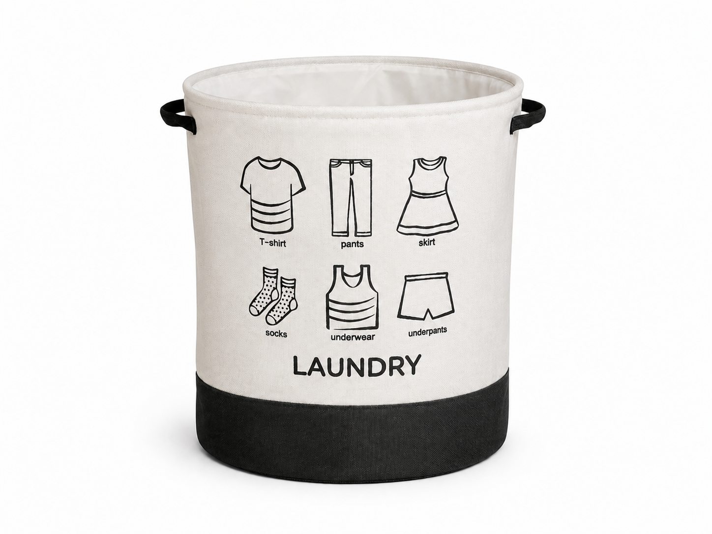 Cesto Red. Pleg. P/ Ropa 40X50 CM Bicolor – Home Laundry Bag