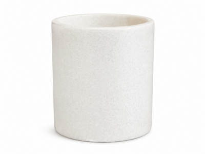 Nonfork Porta Utensilios O Enfriador De Vino De Marmol Blanco 14 X 16 H