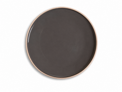 Plato Playo Ceramica 26 CM C/Borde Natural - Tozeur Neo Chocolate