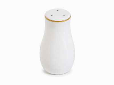 Salero / Pimentero Porcelana C/Borde Dorado - Sakura