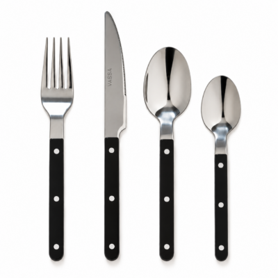Set X24 Cubiertos - Toscana Negro